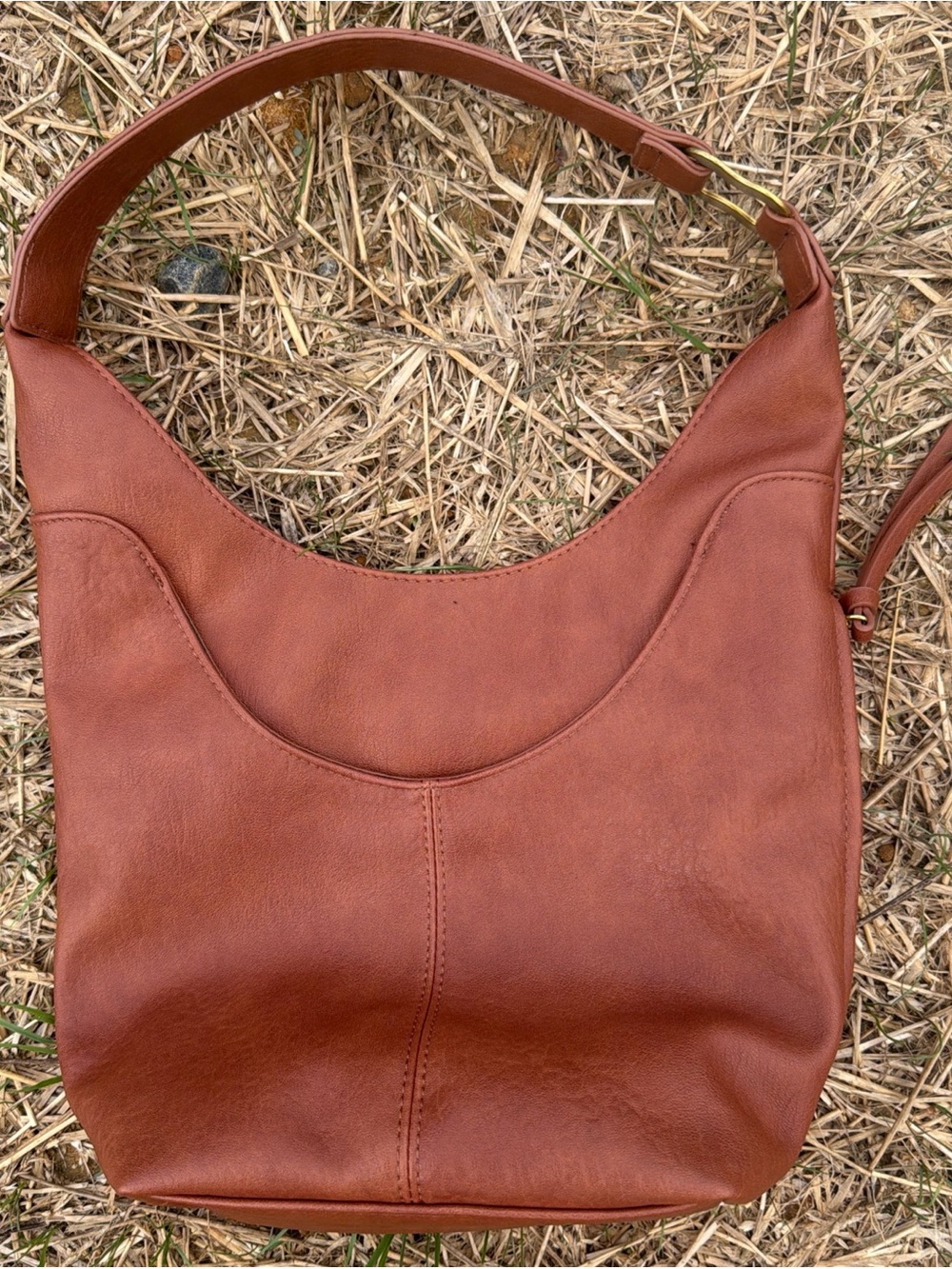 Antik Kraft Everyday Shoulder Hobo Bag in Rich Cognac Brown